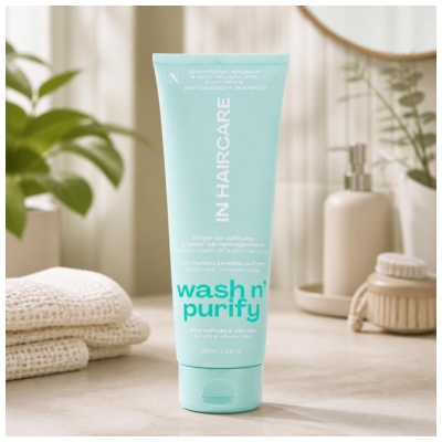 In Haircare Wash n' purify Shampoing Anti-Pelliculaire & Apaisant 250 ml