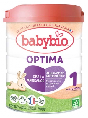 Babybio Optima 1 de 0 à 6 Mois Bio 800 g