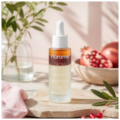 Florame Glow Protect Sérum Éclat Grenade Bio 30 ml