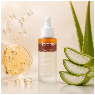 Florame Glow Protect Sérum Éclat Grenade Bio 30 ml