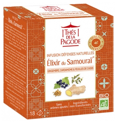 Thés de la Pagode Infusion Elixir d'Infusion Bio 18 Sachets 1,8 g