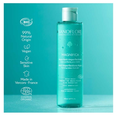 Sanoflore Magnifica Lotion Purifiante Anti-Imperfections Peau Fraîche Bio 200 ml