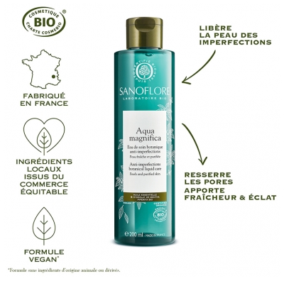 Sanoflore Magnifica Lotion Purifiante Anti-Imperfections Peau Fraîche Bio 200 ml