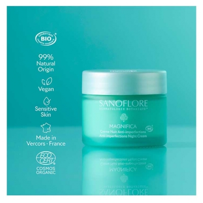 Sanoflore Crème de Nuit Magnifica Anti-Imperfections Bio 50 ml