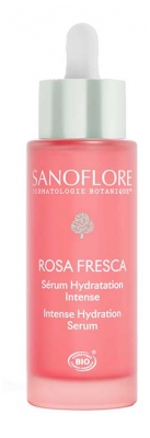 Sanoflore Rosa Fresca Sérum Hydratation Intense Nourrissante Bio 30 ml