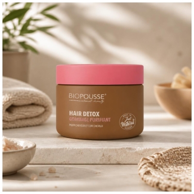 Biopousse Hair Detox Gommage Purifiant pour Cheveux et Cuir Chevelu 200 ml