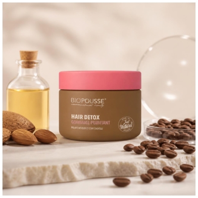Biopousse Hair Detox Gommage Purifiant pour Cheveux et Cuir Chevelu 200 ml