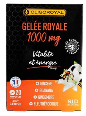 S.I.D Nutrition Oligoroyal Gelée Royale 1000 mg Énergie et Vitalité 20 Ampoules
