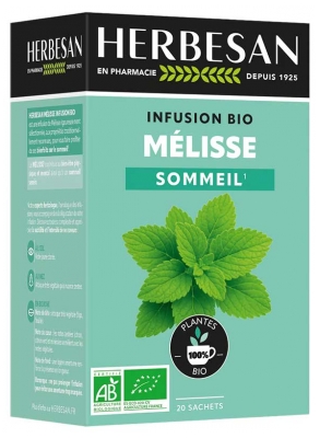 Herbesan Infusion à la Mélisse Bio 20 Sachets