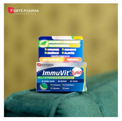 Forté Pharma ImmuVit' Junior Goût Multifruits 30 Comprimés à Croquer