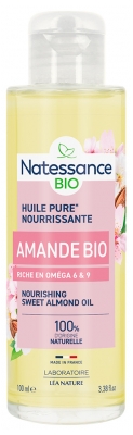Natessance Huile Nourrissante Amande Douce Oméga 6 & 9 Bio 100 ml