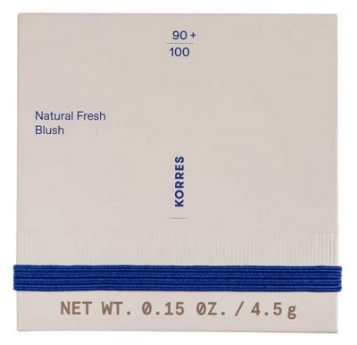 Korres Natural Fresh Blush Éclat Bonne Mine 4,5 g - Teinte : 01 Pink Peony