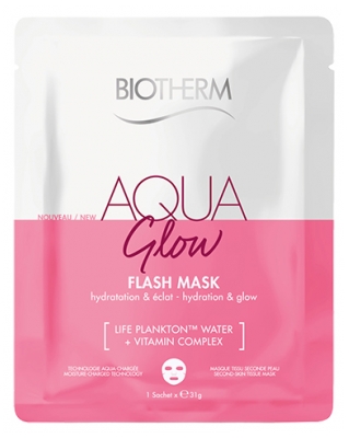 Biotherm Aqua Glow Flash Masque Éclat & Hydratation 31 g
