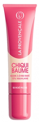 La Provençale Bio Chiqui Baume à Lèvres Booster d'Hydratation & d'Éclat Teinté 10 ml - Teinte : 03 Rosé Piscine