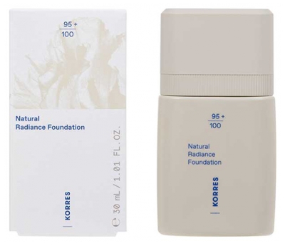 Korres Natural Radiance Fond de Teint Couvrance Moyenne 30 ml - Teinte : 03 Tan
