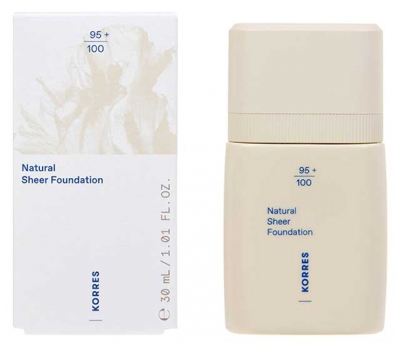 Korres Natural Sheer Fond de Teint Effet Peau Nue 30 ml