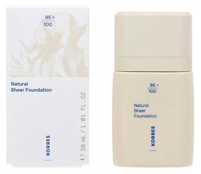 Korres Natural Sheer Fond de Teint Effet Peau Nue 30 ml - Teinte : 03 Tan