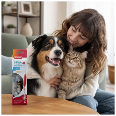 Beaphar Dentifrice + Brosse a Dent pour Chiens et Chats