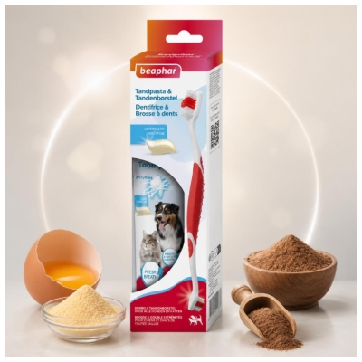Beaphar Dentifrice + Brosse a Dent pour Chiens et Chats