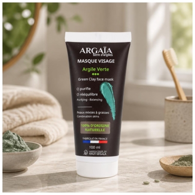 Argaïa Masque Argile Verte Visage 100 ML