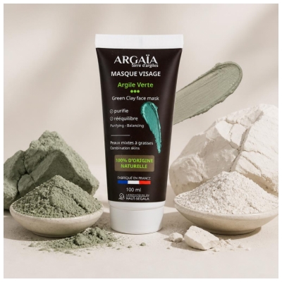 Argaïa Masque Argile Verte Visage 100 ML