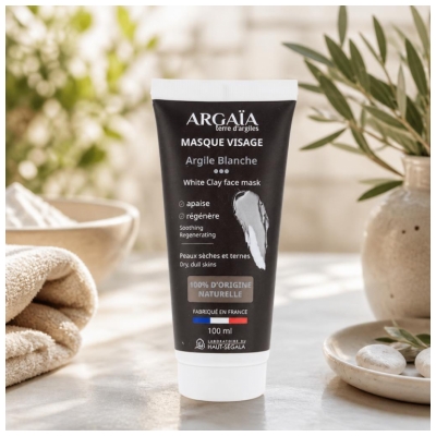 Laboratoire du Haut-Ségala Masque Visage Argile Blanche 100 ML