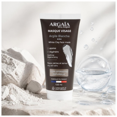 Laboratoire du Haut-Ségala Masque Visage Argile Blanche 100 ML