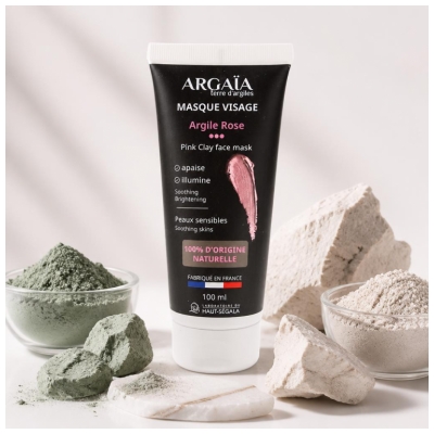 Laboratoire du Haut-Ségala Masque Visage Argile Rose 100 ML
