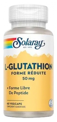 Solaray L-Glutathion 50 mg Forme Réduite 60 Capsules Végétales