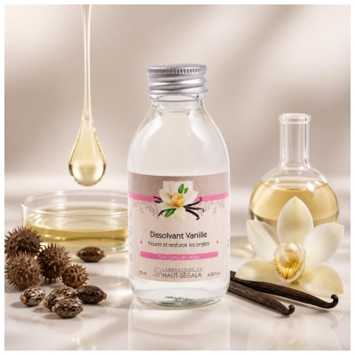 Laboratoire du Haut-Ségala Dissolvant Vanille Tous Types de Peaux 125 ml