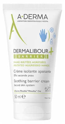 A-DERMA Dermalibour+ Crème Isolante Apaisante pour les Mains 50 ml