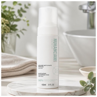 Nuhanciam Mousse Nettoyante Peeling Aux AHA 150 ml