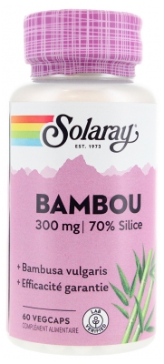 Solaray Bambou 60 Unités Végétales