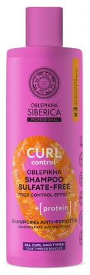 Natura Siberica Oblepikha Curl Shampoing Anti-Frisottis Sans Sulfate Tous Types de Boucles 400 ml