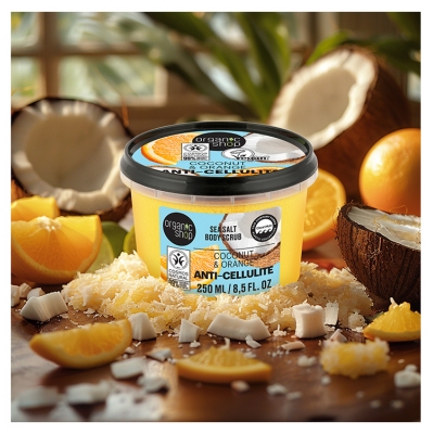 Organic Shop Gommage Anti-Cellulite Noix de Coco & Orange 250 ml