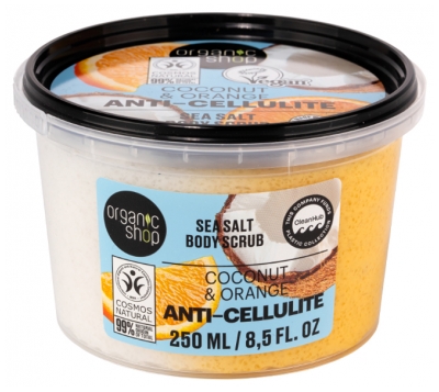 Organic Shop Gommage Anti-Cellulite Noix de Coco & Orange 250 ml