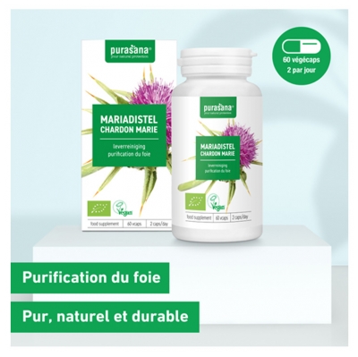 Purasana Vegan Chardon Marie Bio 60 Gélules