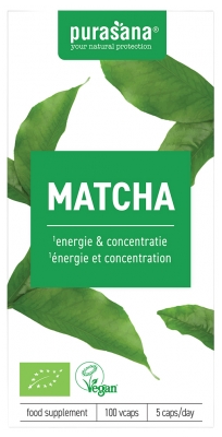 Purasana Matcha 280 mg Bio 100 Capsules