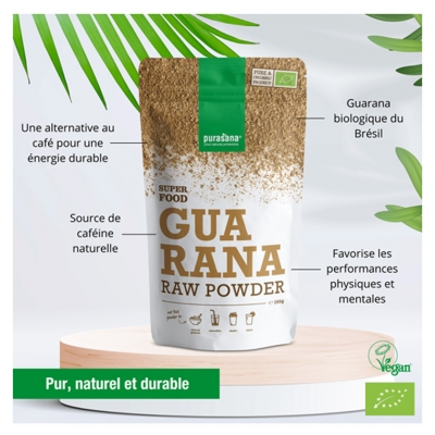 Purasana Vegan Guarana Poudre Bio 100 g