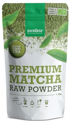 Purasana Super Food Tea Matcha Premium en Poudre Bio 75 g