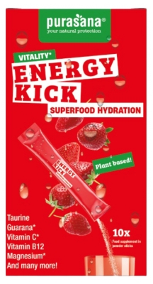 Purasana Superfood Hydratation Energy Kick 10 Sticks de 4,5 g