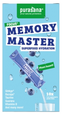 Purasana Memory Master Super Food Hydratation 10 Sticks de 4,5 g