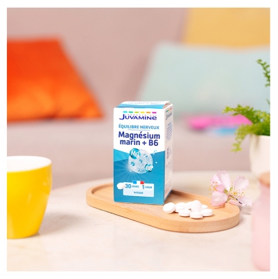 Juvamine Magnésium Marin Vitamine B6 Équilibre Nerveux 30 Comprimés