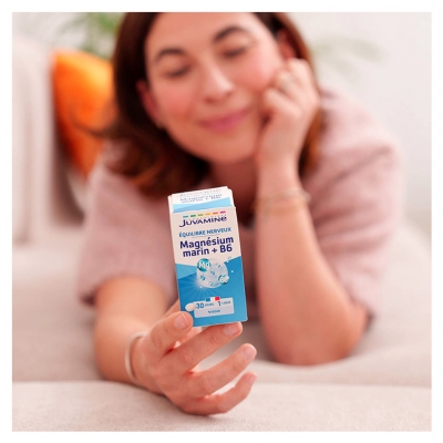 Juvamine Magnésium Marin Vitamine B6 Équilibre Nerveux 30 Comprimés