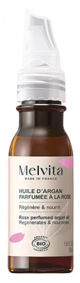 Melvita Huile d'Argan Nourrissante Parfumée à la Rose Bio 50 ml