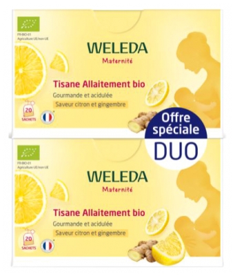 Weleda Maternité Tisane Allaitement Citron - Gingembre Bio 2 x 20 Sachets