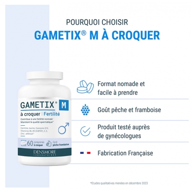 Densmore Gametix M 60 Comprimés à Croquer