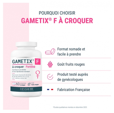 Densmore Gametix F 60 Comprimés à Croquer