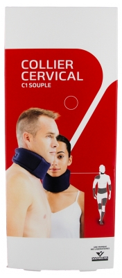 Gibaud Collier Cervical Souple C1 Bleu Marine - Taille : Taille 3