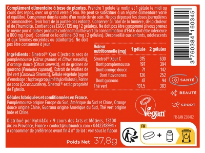 Nutri&Co Brûle-Graisse et Métabolisme 60 Gélules